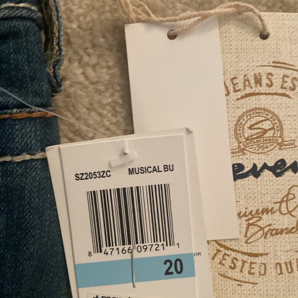 Seven 7 luxe cropped NWT jeans size 20 - Picture 5 of 11